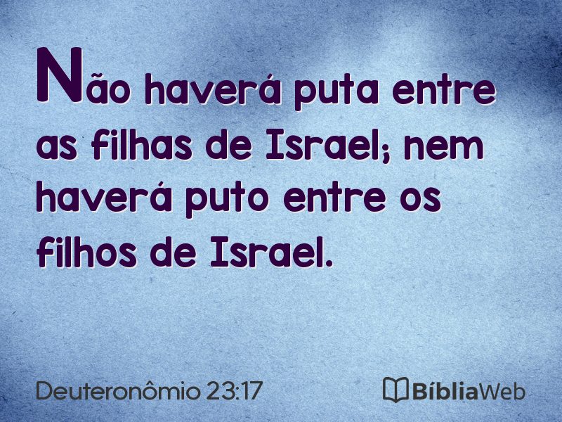 Deuteronômio 23:17 em imagem para compartilhar