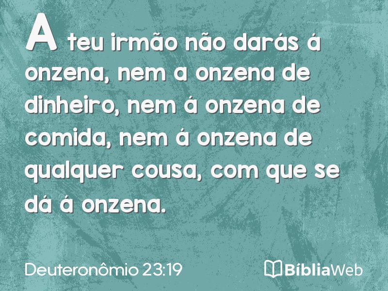 Deuteronômio 23:19 em imagem para compartilhar