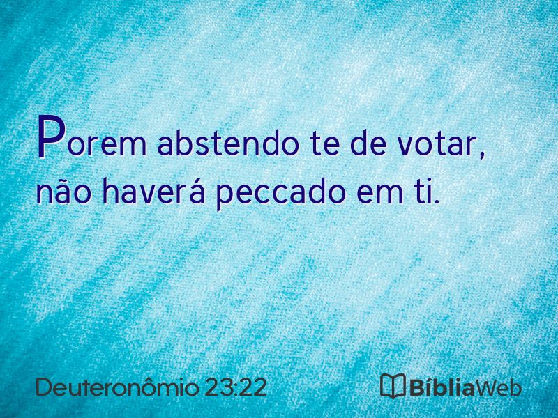 Deuteronômio 23:22 em imagem para compartilhar