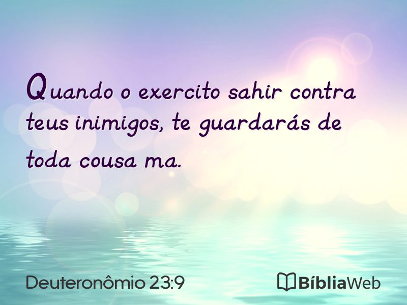 Deuteronômio 23:9 em imagem para compartilhar