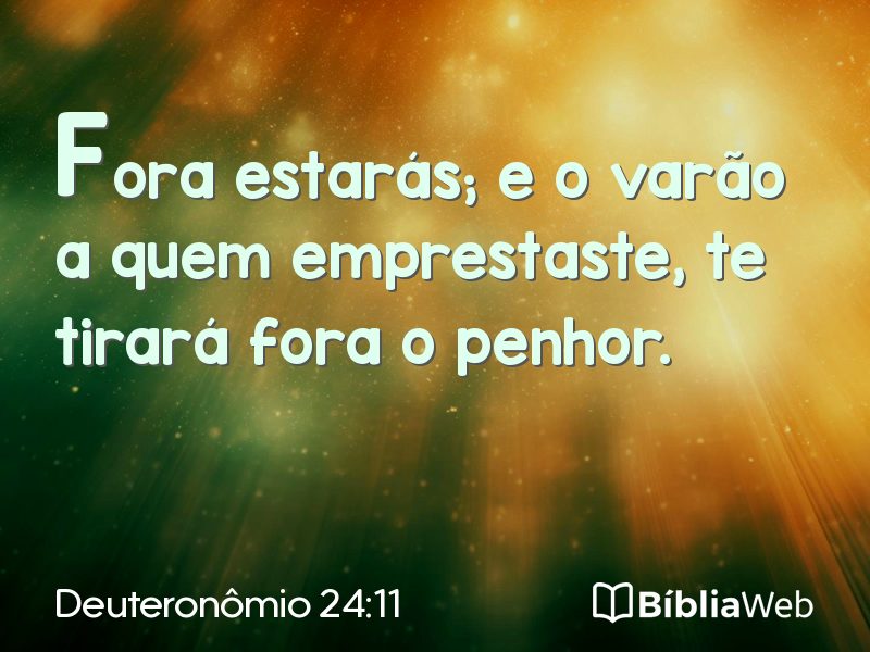Deuteronômio 24:11 em imagem para compartilhar
