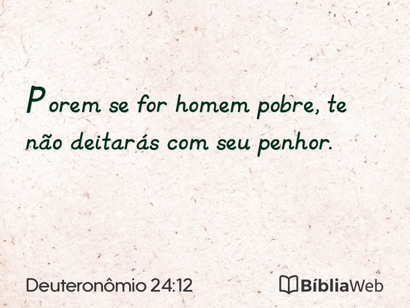Deuteronômio 24:12 em imagem para compartilhar