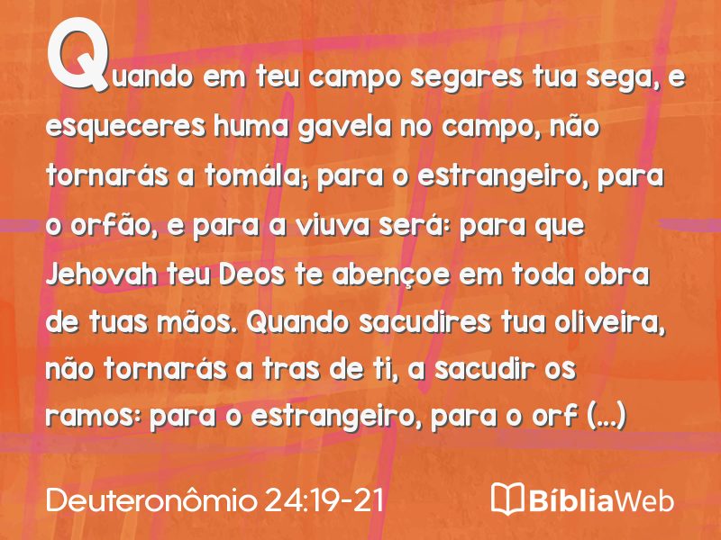 Deuteronômio 24:19-21 em imagem para compartilhar