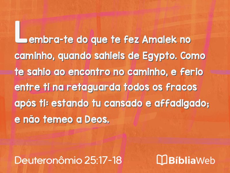 Deuteronômio 25:17-18 em imagem para compartilhar