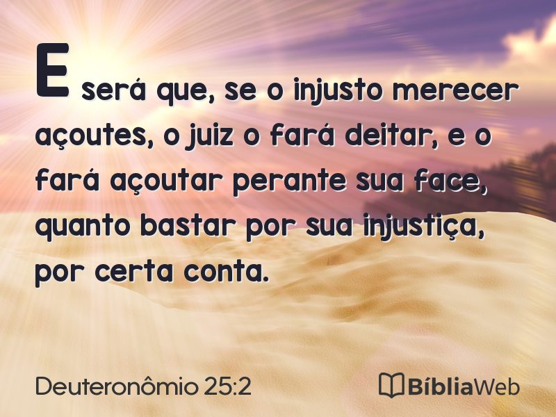 Deuteronômio 25:2 em imagem para compartilhar