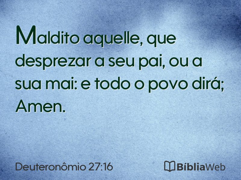 Deuteronômio 27:16 em imagem para compartilhar