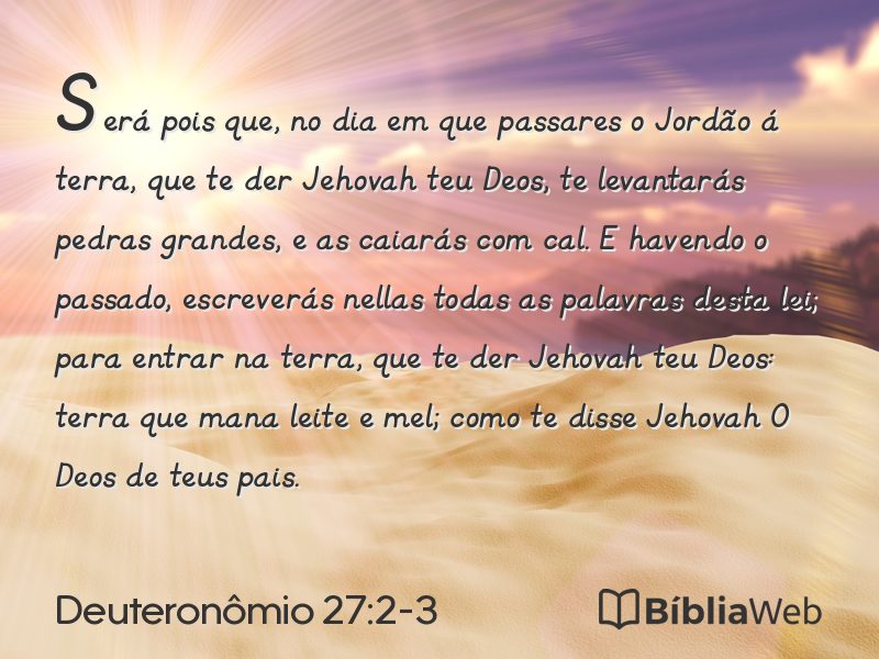 Deuteronômio 27:2-3 em imagem para compartilhar