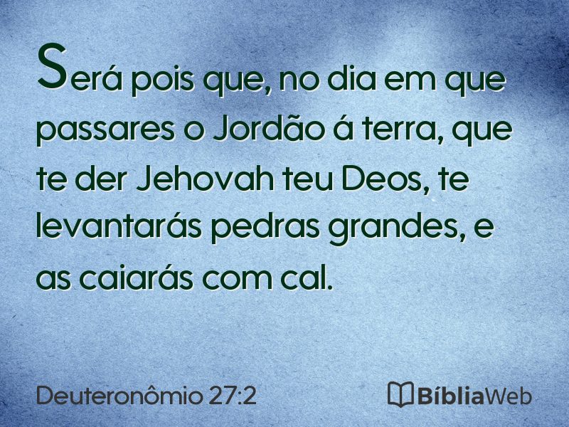 Deuteronômio 27:2 em imagem para compartilhar