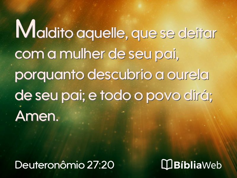 Deuteronômio 27:20 em imagem para compartilhar