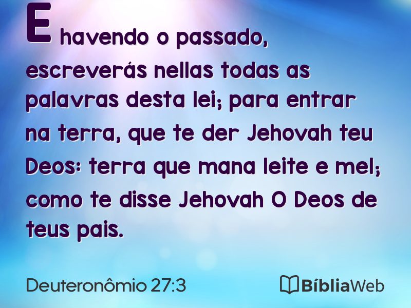 Deuteronômio 27:3 em imagem para compartilhar