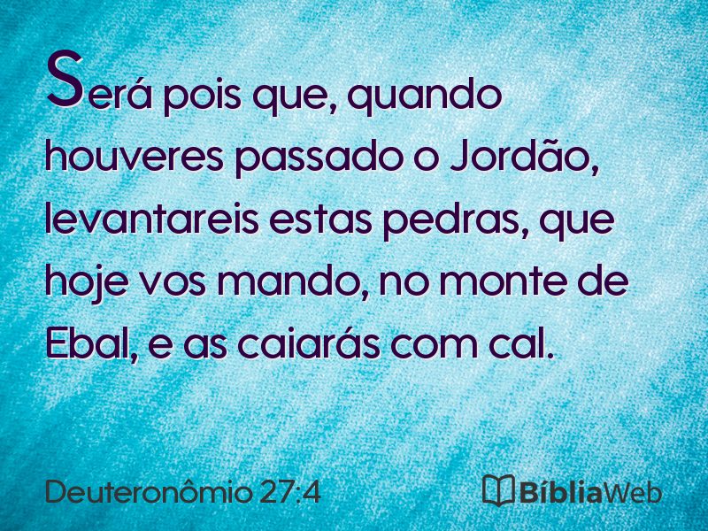 Deuteronômio 27:4 em imagem para compartilhar