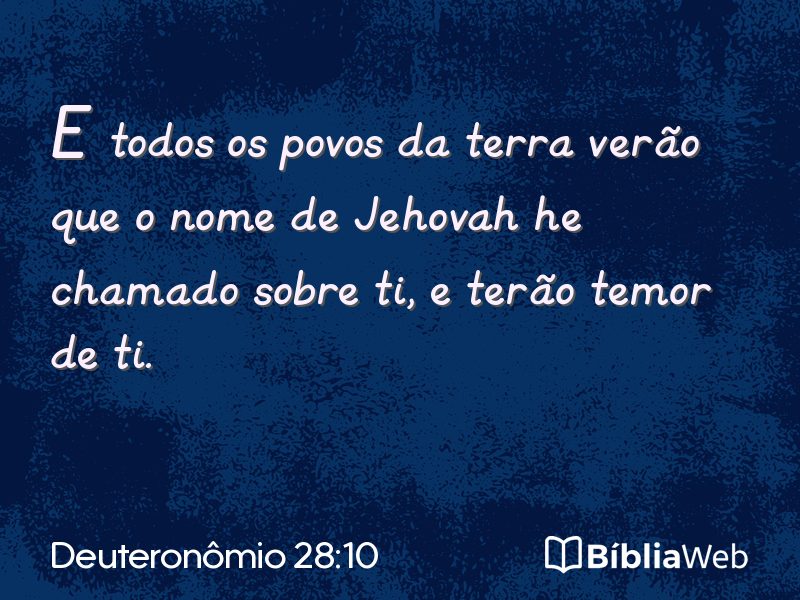 Deuteronômio 28:10 em imagem para compartilhar