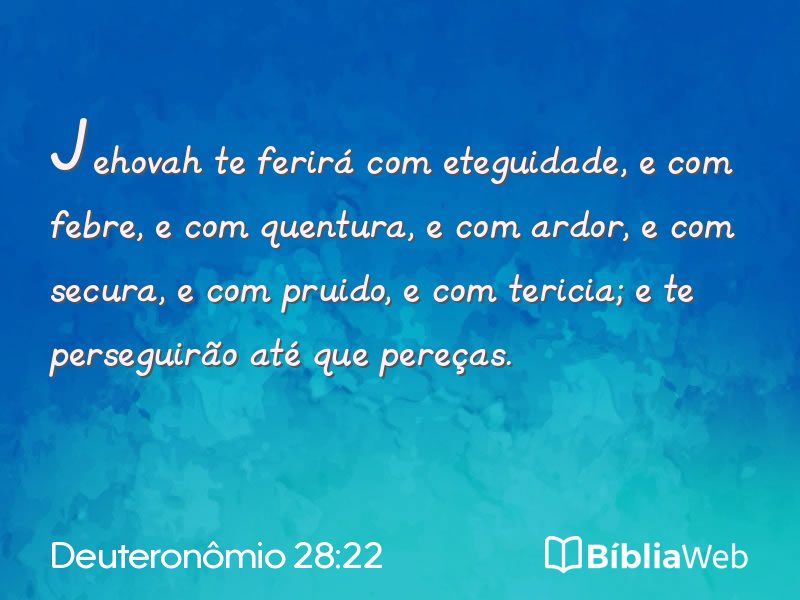 Deuteronômio 28:22 em imagem para compartilhar