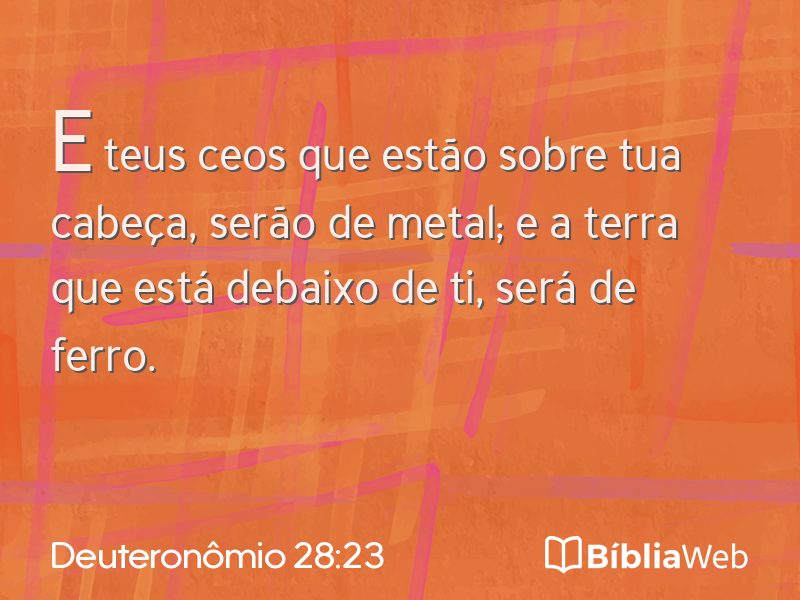 Deuteronômio 28:23 em imagem para compartilhar
