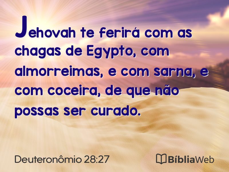 Deuteronômio 28:27 em imagem para compartilhar
