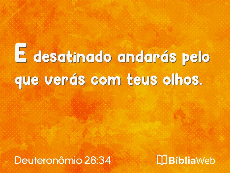 Deuteronômio 28:34 em imagem para compartilhar