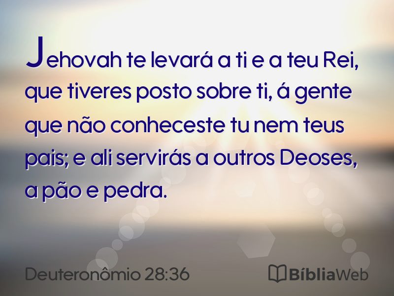 Deuteronômio 28:36 em imagem para compartilhar