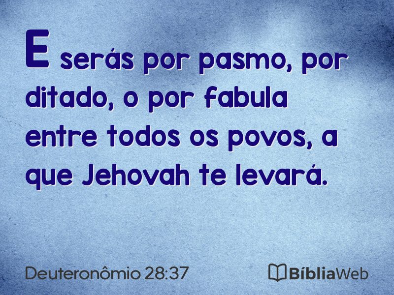 Deuteronômio 28:37 em imagem para compartilhar