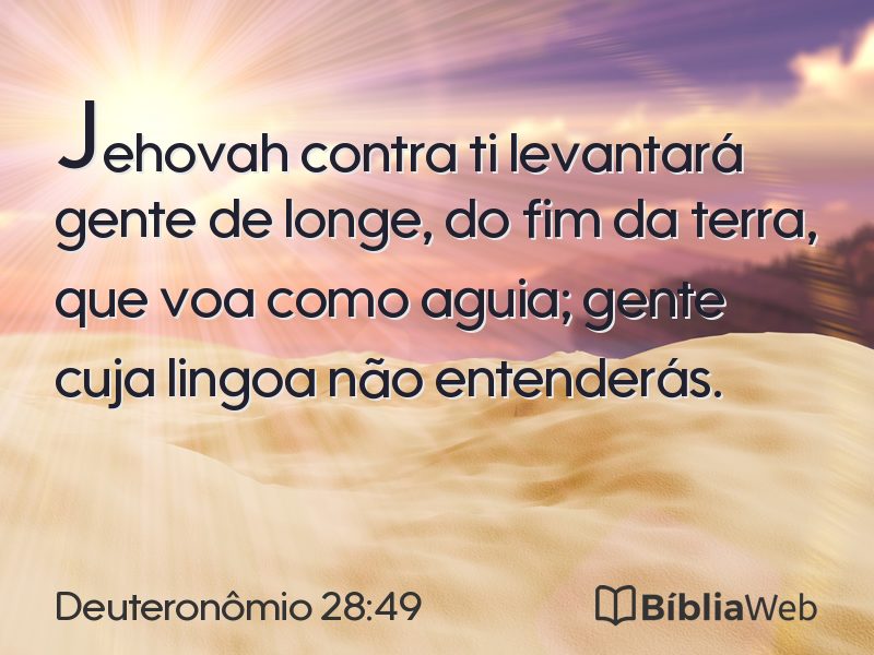 Deuteronômio 28:49 em imagem para compartilhar