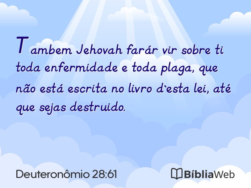 Deuteronômio 28:61 em imagem para compartilhar
