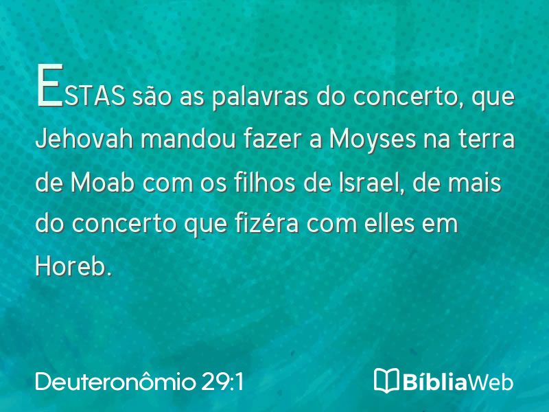Deuteronômio 29:1 em imagem para compartilhar