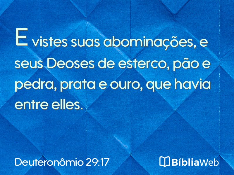 Deuteronômio 29:17 em imagem para compartilhar
