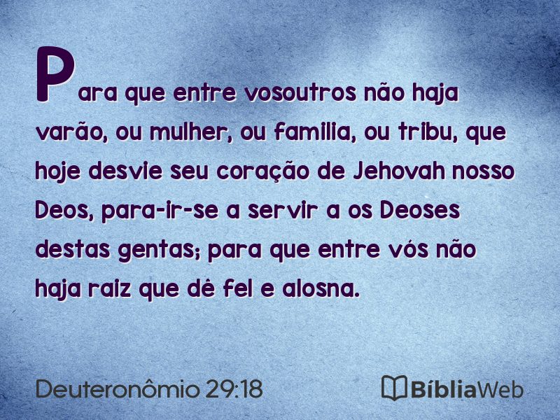 Deuteronômio 29:18 em imagem para compartilhar
