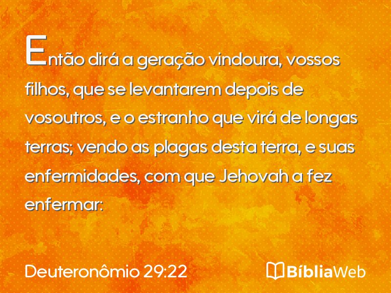 Deuteronômio 29:22 em imagem para compartilhar
