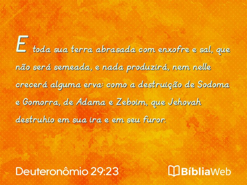 Deuteronômio 29:23 em imagem para compartilhar