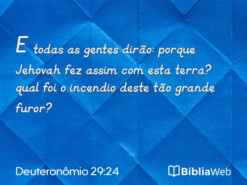 Deuteronômio 29:24 em imagem para compartilhar