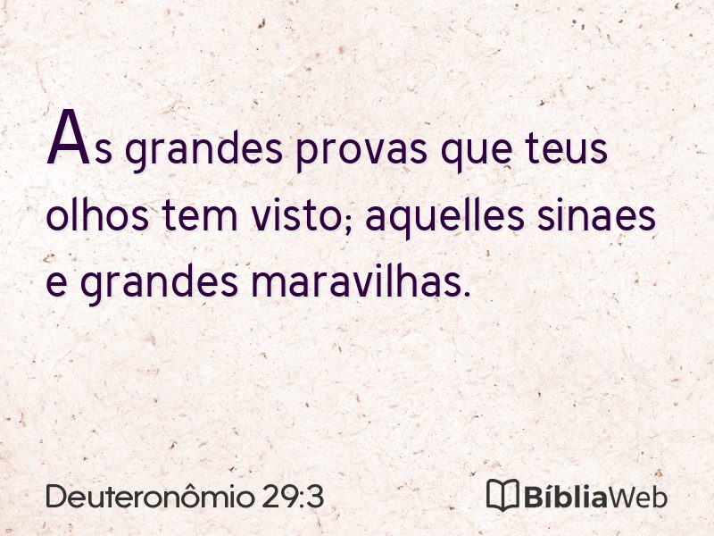 Deuteronômio 29:3 em imagem para compartilhar