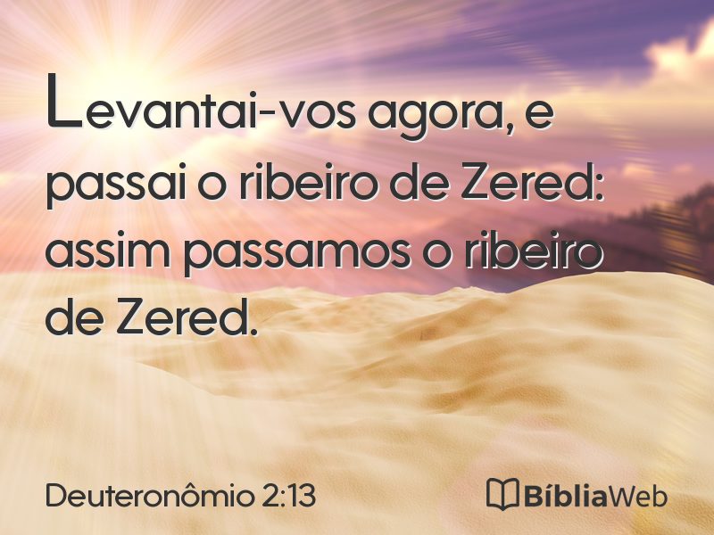 Deuteronômio 2:13 em imagem para compartilhar