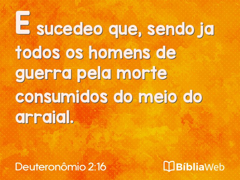 Deuteronômio 2:16 em imagem para compartilhar