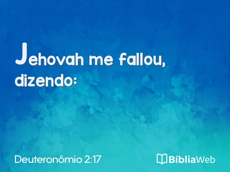 Deuteronômio 2:17 em imagem para compartilhar