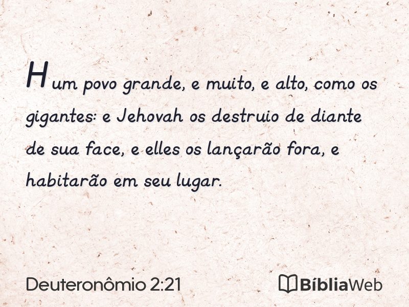 Deuteronômio 2:21 em imagem para compartilhar
