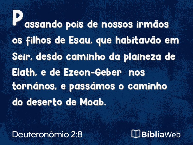 Deuteronômio 2:8 em imagem para compartilhar