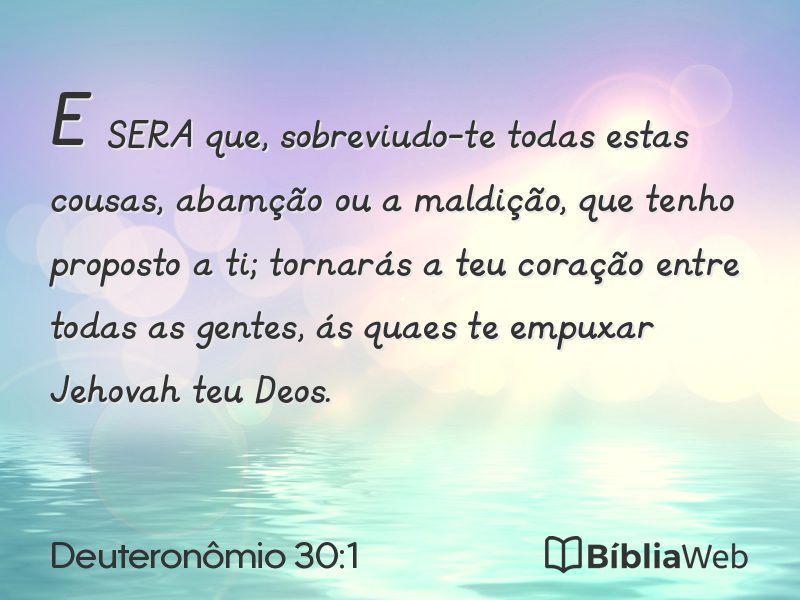 Deuteronômio 30:1 em imagem para compartilhar