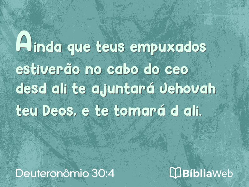 Deuteronômio 30:4 em imagem para compartilhar