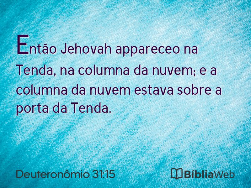 Deuteronômio 31:15 em imagem para compartilhar