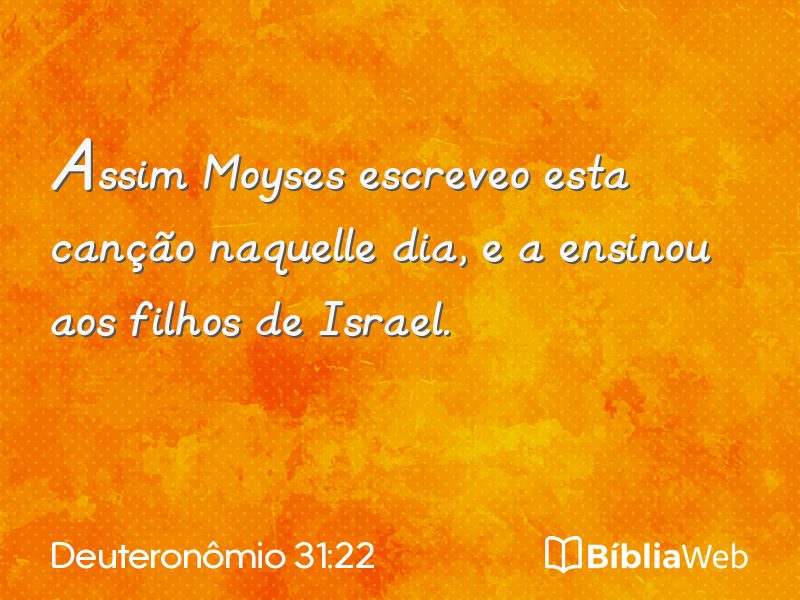 Deuteronômio 31:22 em imagem para compartilhar