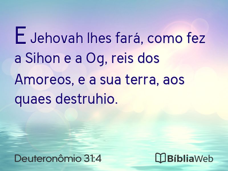 Deuteronômio 31:4 em imagem para compartilhar