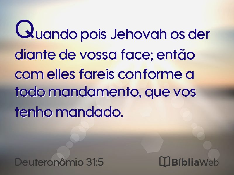 Deuteronômio 31:5 em imagem para compartilhar
