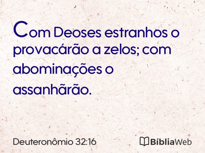 Deuteronômio 32:16 em imagem para compartilhar