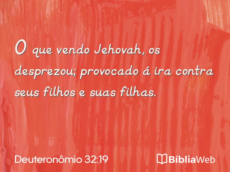 Deuteronômio 32:19 em imagem para compartilhar