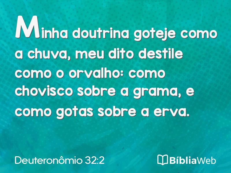 Deuteronômio 32:2 em imagem para compartilhar