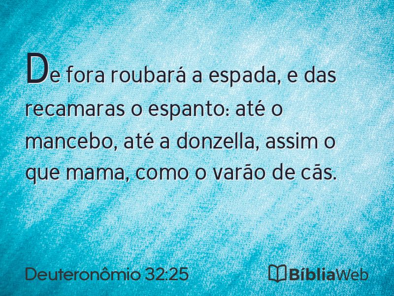 Deuteronômio 32:25 em imagem para compartilhar