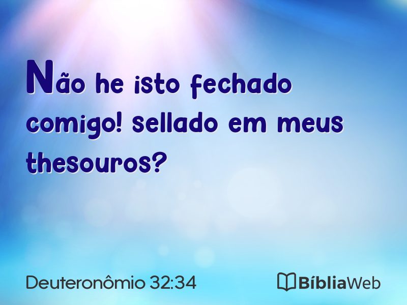 Deuteronômio 32:34 em imagem para compartilhar