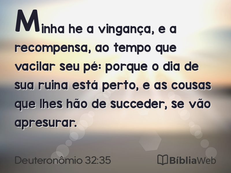 Deuteronômio 32:35 em imagem para compartilhar