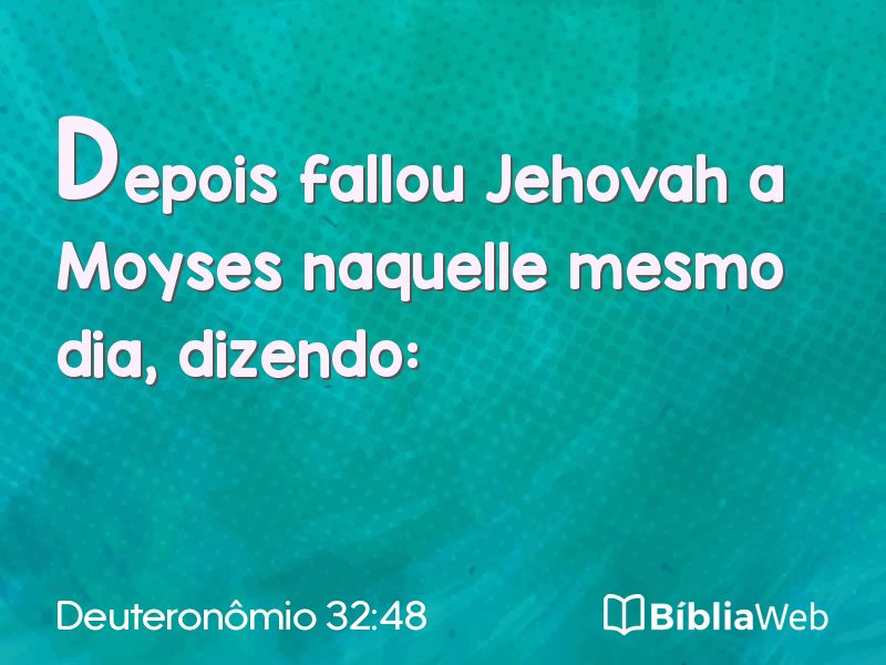 Deuteronômio 32:48 em imagem para compartilhar