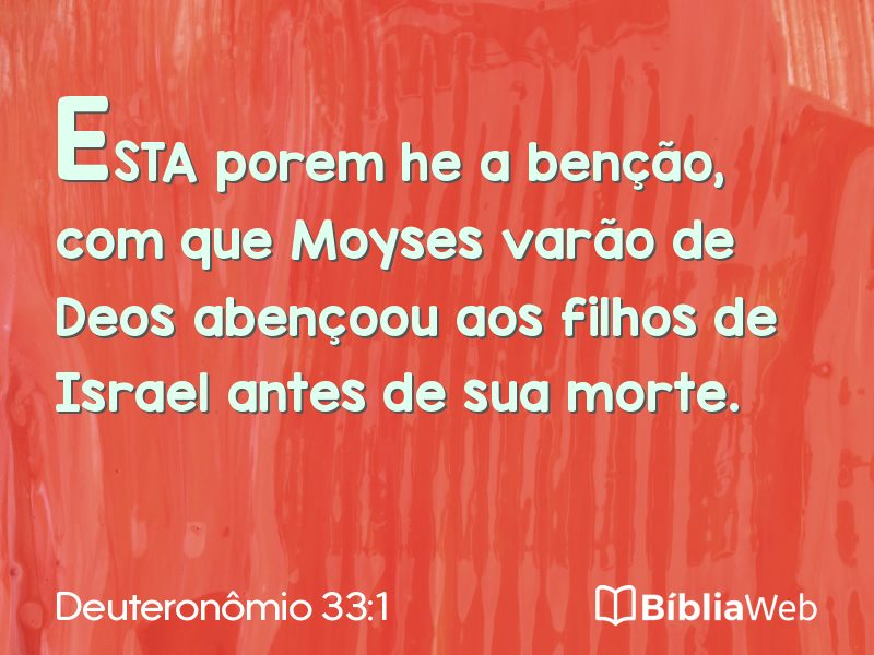 Deuteronômio 33:1 em imagem para compartilhar
